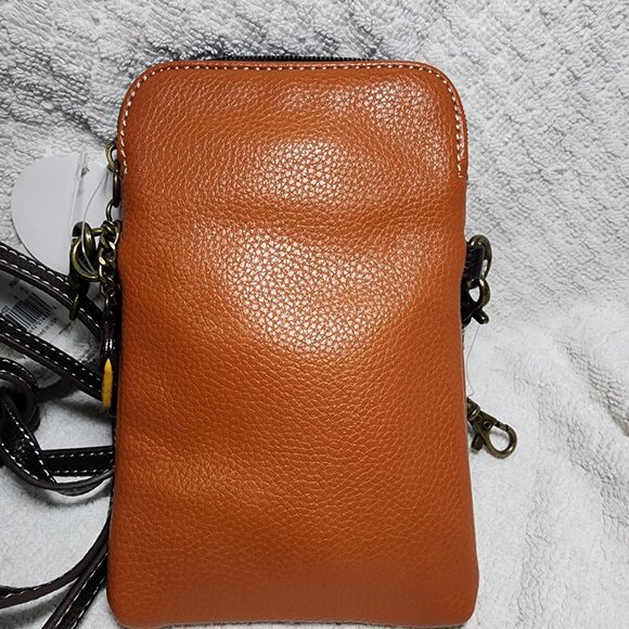 NEW CHALA BROWN PROCUPINE CELL PHONE CROSSBODY PURSE ADJUSTABLE STRAP - Picture 8 of 8
